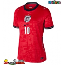 Camisa de Futebol Inglaterra Jude Bellingham #10 Equipamento Secundário Mulheres Mundo 2026 Manga Curta